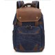 25L Vintage Camera Backpack (Blue) Canvas